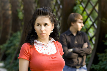 Image showing unhappy young couple