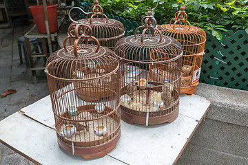 Image showing Vintage Bird Cages