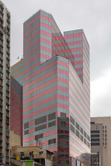 Image showing Pink Glass Skyscraper