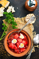 Image showing beet soup