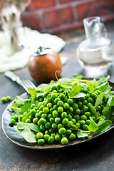 Image showing green peas