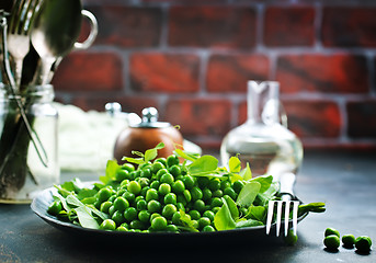 Image showing green peas