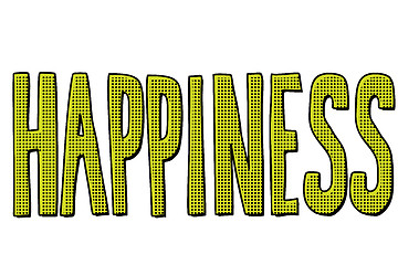 Image showing happiness word text