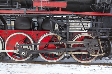 Image showing Retro steam train