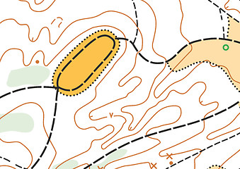 Image showing Abstract color vector topographic highly detailed map