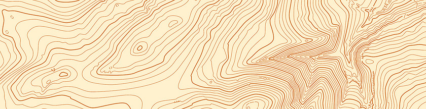 Image showing Abstract vector topographic map in brown colors