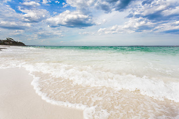 Image showing Beautiful and famous Hyams Beach Australia