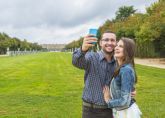 Image showing Coupe Taking a Selfie