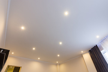 Image showing Ceiling in the hall, lighting is on