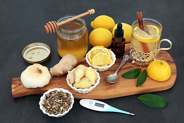 Image showing Flu and Cold Remedy Herbal Medicine