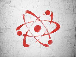 Image showing Science concept: Molecule on wall background