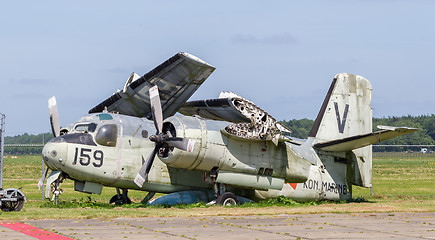 Image showing Lelystad, the Netherlands - June 9, 2016; Old Grumman S-2A Track