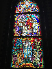 Image showing Scenes from the life of Jesus, images of the apostles, saints and the figures in Polish church