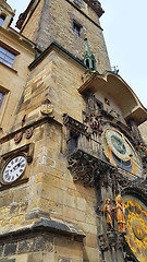 Image showing Old Town Hall Tower with Astronomical Clock in Prague