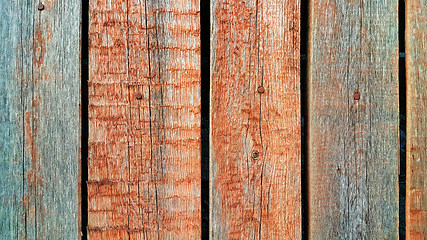 Image showing Texture of old wooden fence