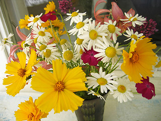 Image showing Bouquet from beautiful flowers