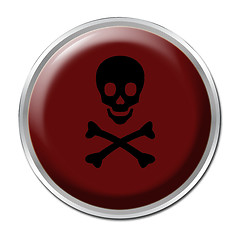 Image showing Skull Button