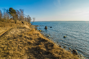 Image showing Estonian Baltic Sea coast, the tide