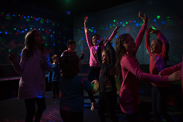 Image showing Kids neon disco party