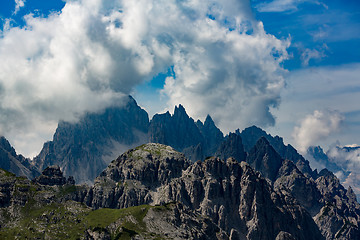 Image showing National Nature Park Tre Cime In the Dolomites Alps. Beautiful n