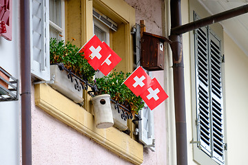 Image showing View of the city Murten