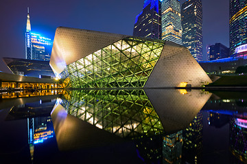 Image showing Guangzhou Opera House. Guangzhou, China