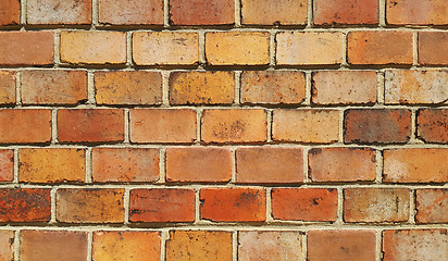 Image showing Background of old vintage brick wall