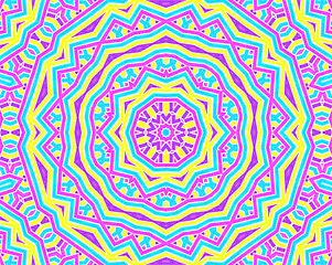 Image showing Background with bright colorful concentric pattern