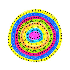 Image showing Abstract colorful circles shape