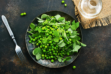 Image showing green peas