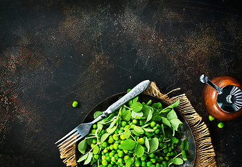 Image showing green peas