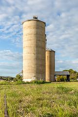 Image showing Old grain silos in country NSW