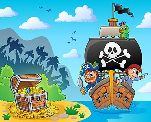 Image showing Image with pirate vessel theme 6