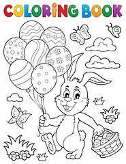 Image showing Coloring book Easter rabbit topic 2