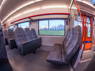 Image showing Interior of Stadler FLIRT train in Norway