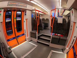 Image showing Interior of Stadler FLIRT train in Norway