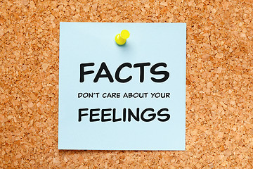 Image showing Facts Do Not Care About Your Feelings