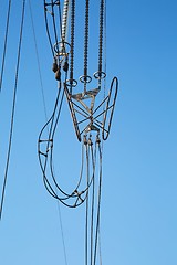 Image showing Electric lines above