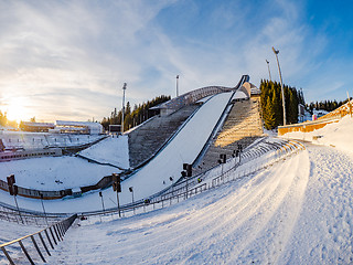 Image showing Holmenkollen ski jump in Oslo Norway