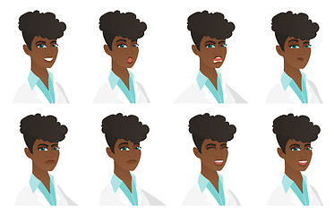 Image showing Vector set of doctor characters.