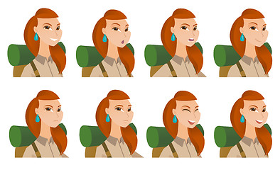 Image showing Vector set of traveler characters.