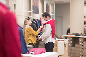 Image showing couple in  Clothing Store