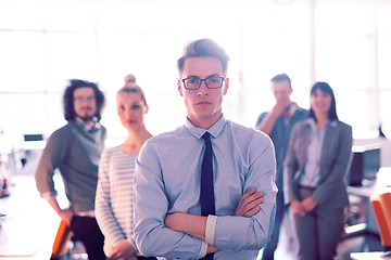 Image showing Portrait of young casual businessman