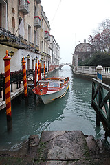 Image showing Venice Taxi Boat