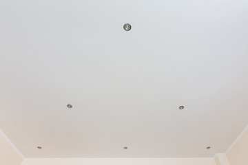 Image showing Suspended ceiling plasterboard with built-in lights