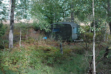 Image showing Caravan in the forest