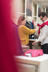 Image showing couple in  Clothing Store