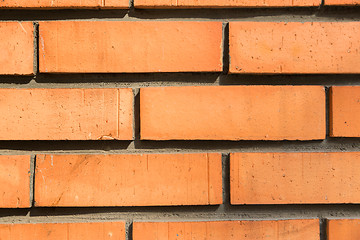Image showing close up of brick wall texture