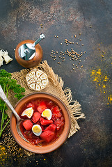 Image showing beet soup