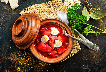 Image showing beet soup